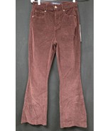 Veronica Beard Size 25 Carson Ankle Flare Courdoroy Plum Marron Red Pants - $2,302.64 MXN