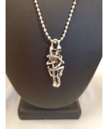 Skull Skeleton Pendant Necklace Stainless Steel Biker Halloween Ball Chain  - $11.88