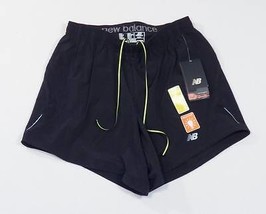 New Balance Lightning Dry Semi Fitted Lined Black Running Shorts Men&#39;s NWT - £39.95 GBP