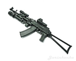 1/6 Scale AK74 Assault Rifle Tactical Gun Grenade Launcher GI JOE Action Figure - $16.99