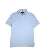 Tommy Hilfiger Mens Ice Blue Mesh Cotton Regular Fit Polo Shirt, 2XL XXL... - $94.11 CAD