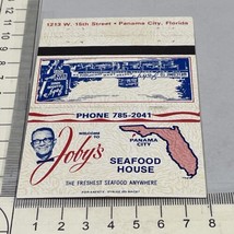 Vintage Matchbook Cover  Seafood House  Panama City, FK.  gmg  Unstruck - £15.48 GBP
