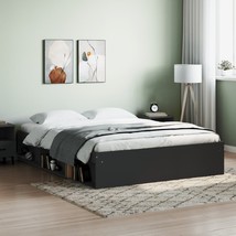 Bed Frame Black 150x200 cm King Size - £117.22 GBP