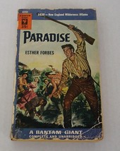 1953 1st Bantam Esther Forbes PARADISE New England Indian Wars Vintage Paperback - £7.30 GBP