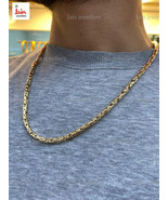 REAL GOLD 18 Kt, 22 Kt Hallmark Real Gold Byzantine Men&#39;s Necklace Chain... - £1,765.13 GBP+