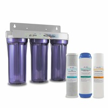 Max Water 3 Stage (Good For City Water) 10 Inch Standard Water Filtration, Sc2 - £105.66 GBP