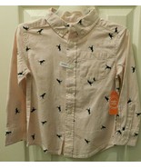 Wonder Nation Boys Long Sleeve Woven Button Down Shirt LARGE HUSKY Orang... - €12,53 EUR