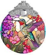 HUMMINGBIRD Stained Glass Suncatcher Christmas Ornament Keepsake Gift #2 - $16.20 CAD
