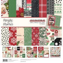 Simple Stories Collection Kit 12&quot;X12&quot;-Simple Vintage Dear Santa - £18.39 GBP