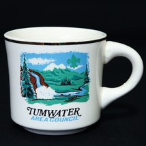 Boy Scouts VTG BSA Ceramic Mug Tumwater Area Council Waterfall Cup Washington - £11.13 GBP