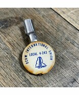 Vtg Pencil Clip Oil, Chemical and Atomic Workers International Union Loc... - $280.69 MXN