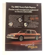 1985 Oldsmobile Regency Vintage Print Ad Advertisement pa11 - £5.42 GBP