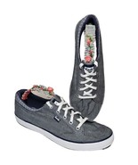 Keds Chambray Sneakers Womens Size 9 Blue Center II Lace Up Canvas Shoes... - $32.57 CAD