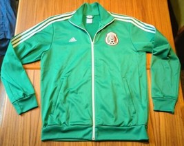 Adidas Men s Mexico National Team Full-Zip Track Jacket Green Large 2012 F39471 - £19.28 GBP