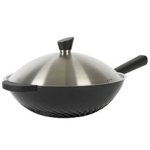 Kenmore Eugene 13 Inch Nonstick Cast Alumium Wok with Stainless Steel Lid - $1,880.90 MXN