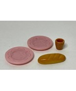 4 pc Calico Critters Accessories - Replacement Parts 2 plates 1 cup 1 lo... - $9.79