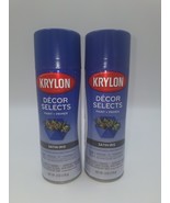 2 Krylon Decor Selects Paint &amp; Primer Satin Iris (6534) 6 Oz Spray New - $32.25 CAD