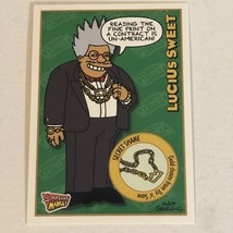 The Simpsons Trading Card 2001 Inkworks #15 Lucius Sweet - £1.56 GBP