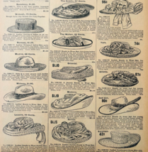 1901 Ladies Hats Reproduction Advertisement Sears Fashion Clothing DWV12A - $19.99