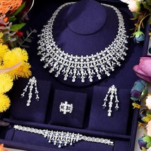 India Bollywood Bañado en Plata Circonita Cúbica Collar Pendientes Cadena Azul - £224.18 GBP