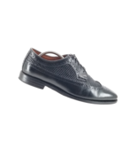 Allen Edmonds 6903 Boca Raton Mens Black Woven Wingtip Derby Shoes US Sz... - $220.32