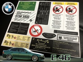 Decal Set Stickers For Bmw E46 3 Series 320 325 M3  All Models Best Quality - £31.03 GBP