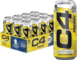 C4 Original On the Go Carbonated Explosive Energy Drink Mango Foxtrot 12 Pack - £29.02 GBP