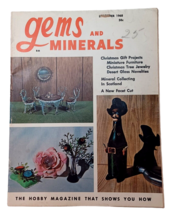 1968 Dec Gems and Minerals Magazine New Facet Cut Christmas Projects Sco... - $182.85 MXN
