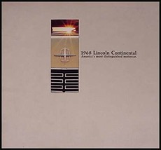 1968 Lincoln Continental Prestige Brochure HUGE, Original 68 - $21.78