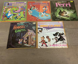 Discos Disneylandia Dinseyland Spanish (MX) Record Lot  Alice Fantasia Donald + - £94.14 GBP