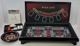 *Q) Sportcraft Casino Game Craps Roulette Blackjack Wooden Tabletop - €39,05 EUR