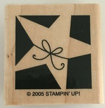 Stampin Up Christmas Star SiIhouette Holiday Blocks Rubber Stamp Crafts Art - £3.73 GBP