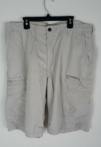 Lee Mens Cargo Shorts Size 36 Tan Dungarees Regular Fit Utility Pockets - $19.93
