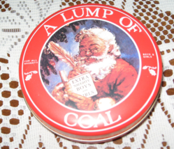 Tin-Lump of Coal-Christmas-Tin Box Co of America-1990 - $10.00