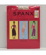 Spanx Footless Bodyshaping Pantyhose Size E Nude Control Top Sara Blakel... - €12,61 EUR