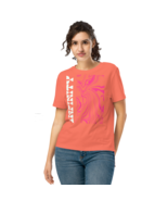 Women’s Organic Ribbed Neck T-Shirt – Infinity Fiesta - $75.21 CAD