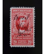 1954 $20 U.S. Internal Revenue, Documentary, Wm. M. Meredith, Carmine, R678 - €3,39 EUR 1954 $20 U.S. Internal Revenue, Documentary, Wm. M. Meredith, Carmine, R678 - €3,39 EUR
