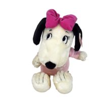 Vintage P EAN Uts Snoopy Belle Girl W/ Shirt Stuffed Animal Plush Toy New W Tag - £37.32 GBP