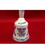 Florida Vintage 5 Inch Bell Speckled Blue And White With The  Kitchen Pr... - $9.49 CAD