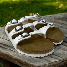 Birkenstock Florida BS White Sandals, Size 40, US 9 - £62.91 GBP