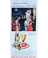 MILLER HIGH LIFE BEER-CHAMPAGNE OF BEER-1949 Vintage Print Ad-American M... - $17.20 CAD