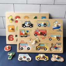 Baby Toys Montessori Wooden Puzzles Children Learning Educational Toys - £5.88 GBP