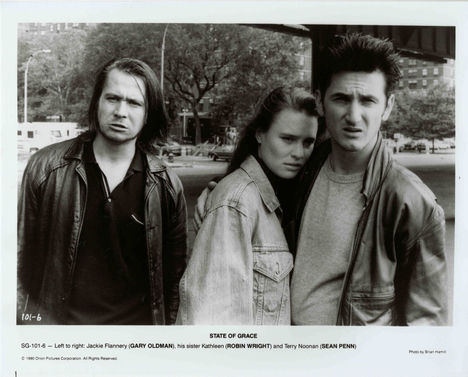 Primary image for VINTAGE 1990 State of Grace 8x10 Press Photo Sean Penn Robin Wright Gary Oldman