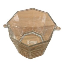 Vintage B &amp; B Liqueur Clear Glass Ice Pail Bucket Candy Dish Made In France - £12.95 GBP