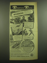 1945 Bell Telephone Ad - Telephone Tours Nicaragua - $18.49