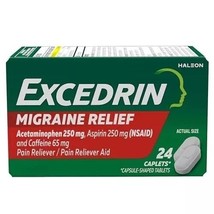 Excedrin Migraine Pain Reliever Acetaminophen 24 Coated Caplets EXP 03/27 - $7.62