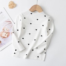  Leader Girls Casual Sweaters 2022 New Autumn Spring Kids Baby Heart Print Cloth - £61.99 GBP