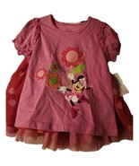 Disney Minnie Mouse Top &amp; Skirt Set for Girls Size 7/8 - $465.28 MXN