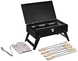 Jabells  Foldable Charcoal Barbeque Grill 8 Skewers for camping hiking O... - £99.24 GBP