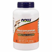 NEW NOW Glucomannan Pure Powder for Health Management Support Supplement 8 Ounce - £17.20 GBP